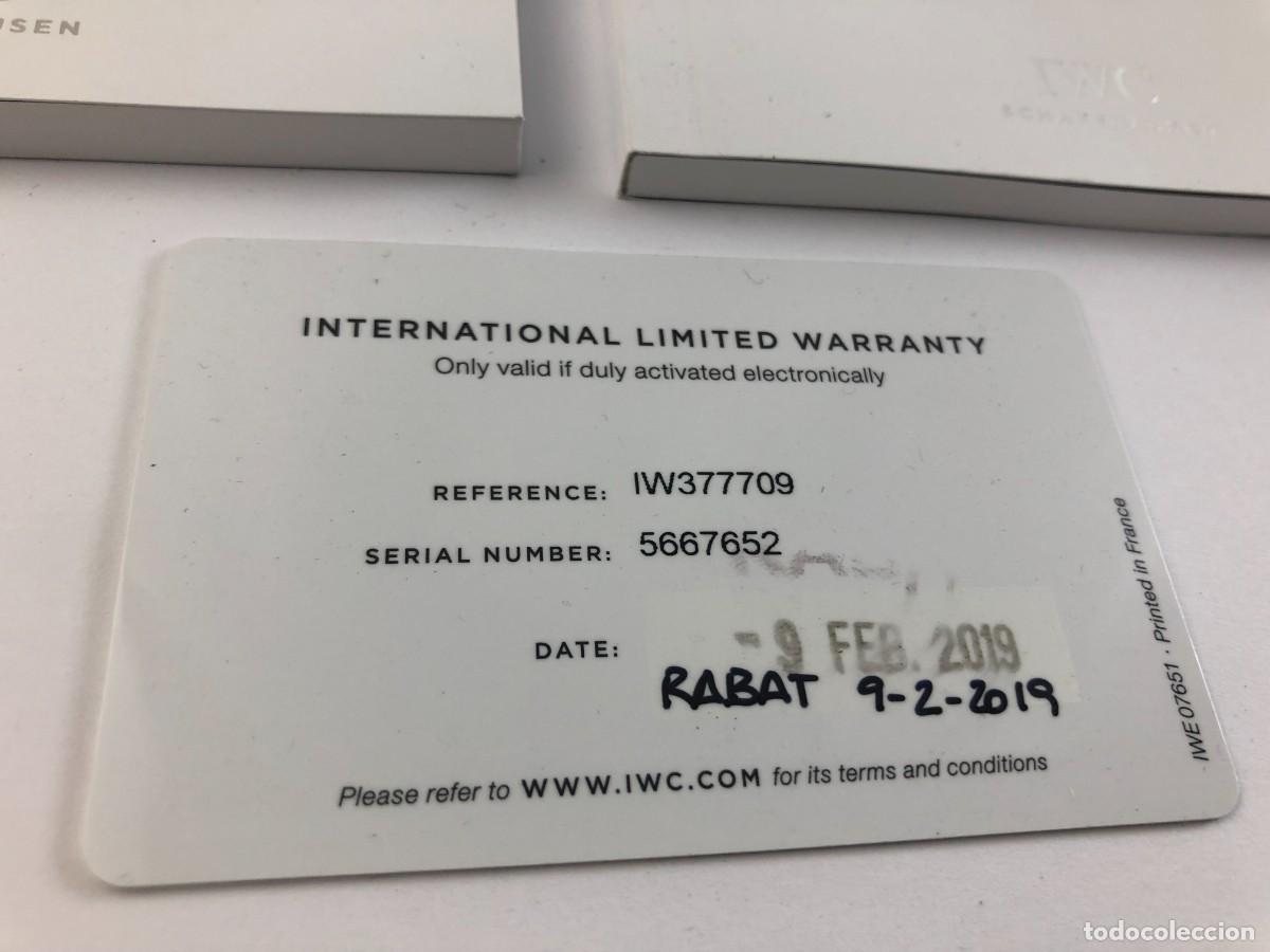 Recambios de relojes: IWC Documentaci&oacute;n Reloj &rdquo;&rdquo; - Foto 3