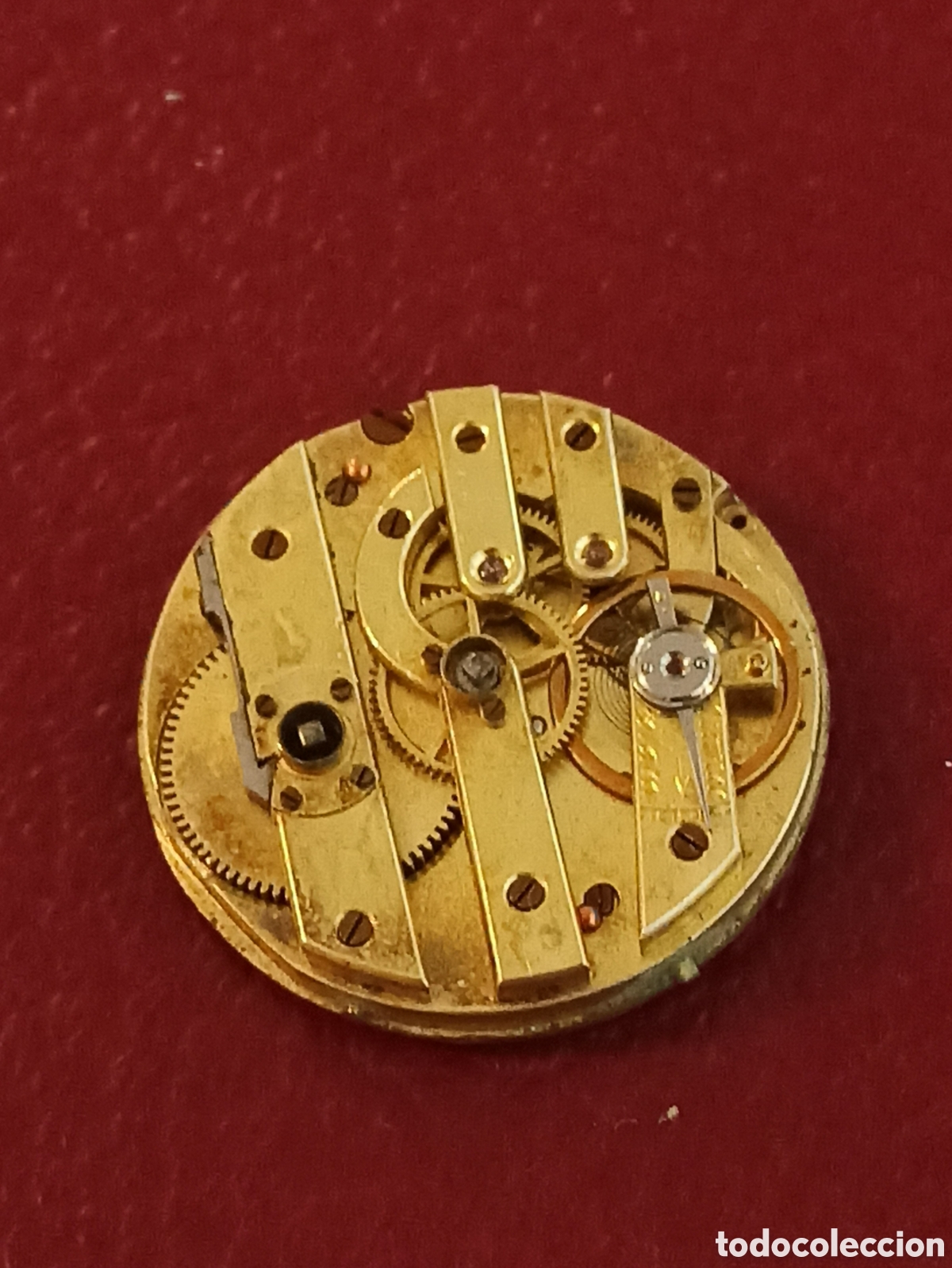 Pi&egrave;ces de rechange de montres et horloges: Mecanismo + esfera reloj de bolsillo Funciona