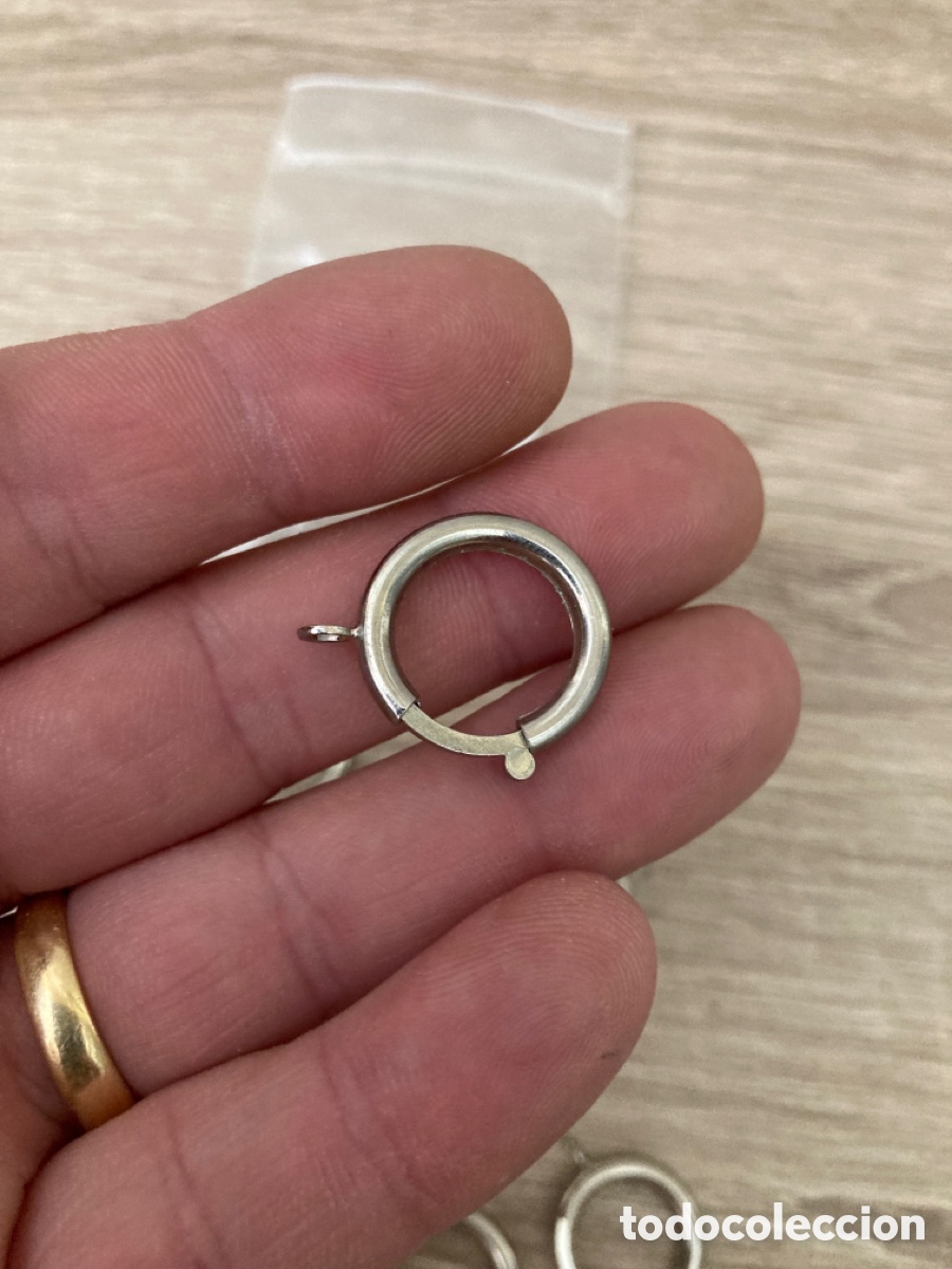 Recambios de relojes: Lote cierre correa reloj de bolsillo - Foto 4