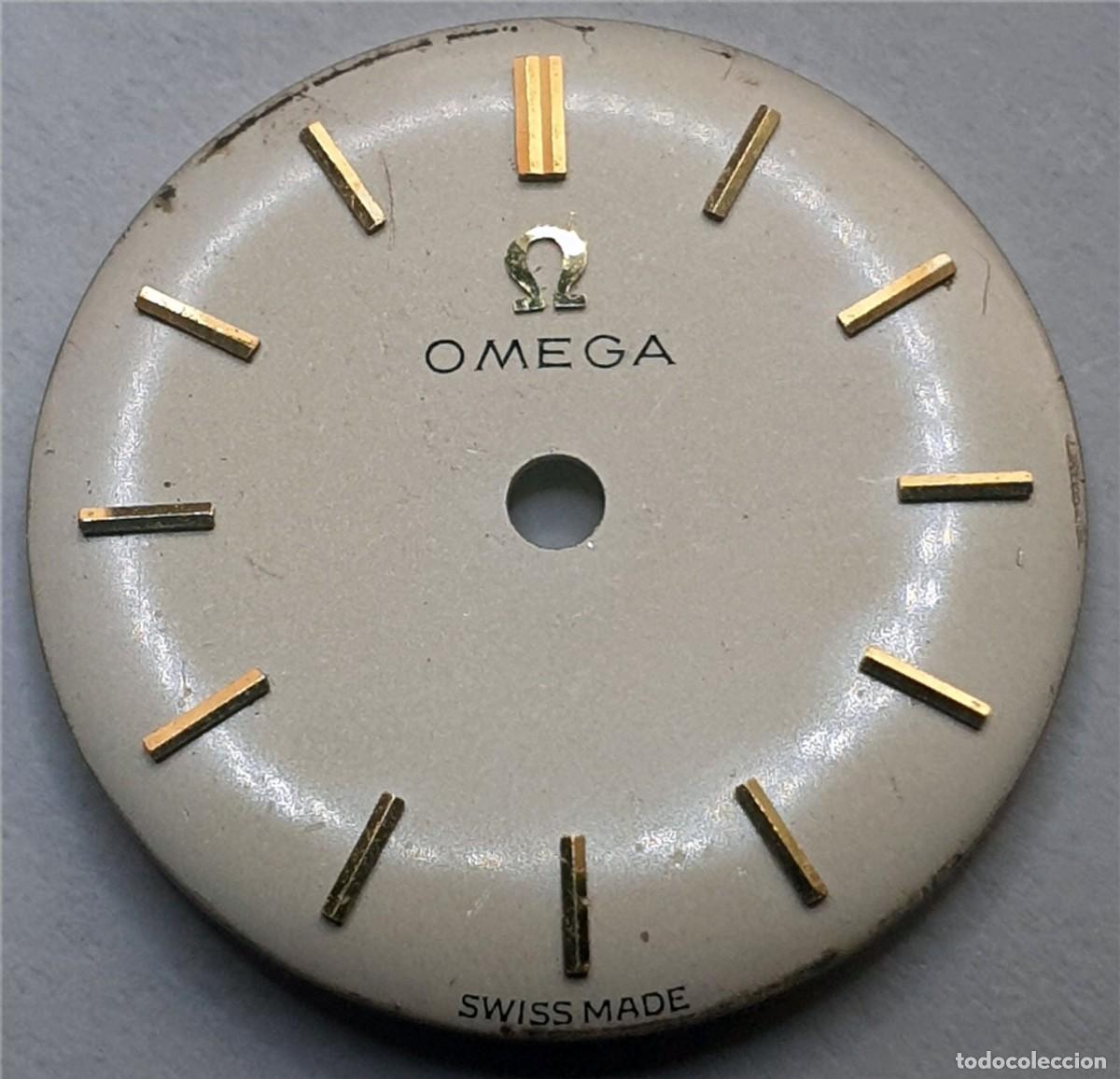 Pi&egrave;ces de rechange de montres et horloges: ESFERA RELOJ OMEGA - R13.5 - 17,5 DI&Aacute;METRO - FOTO REAL AMPLIADA X