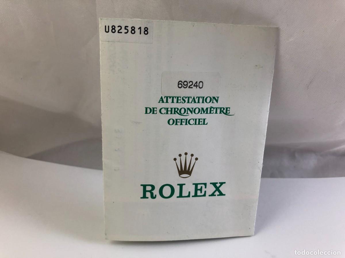 Recambios de relojes: Rolex Datejust Certificate 69240 , 564.00.6T