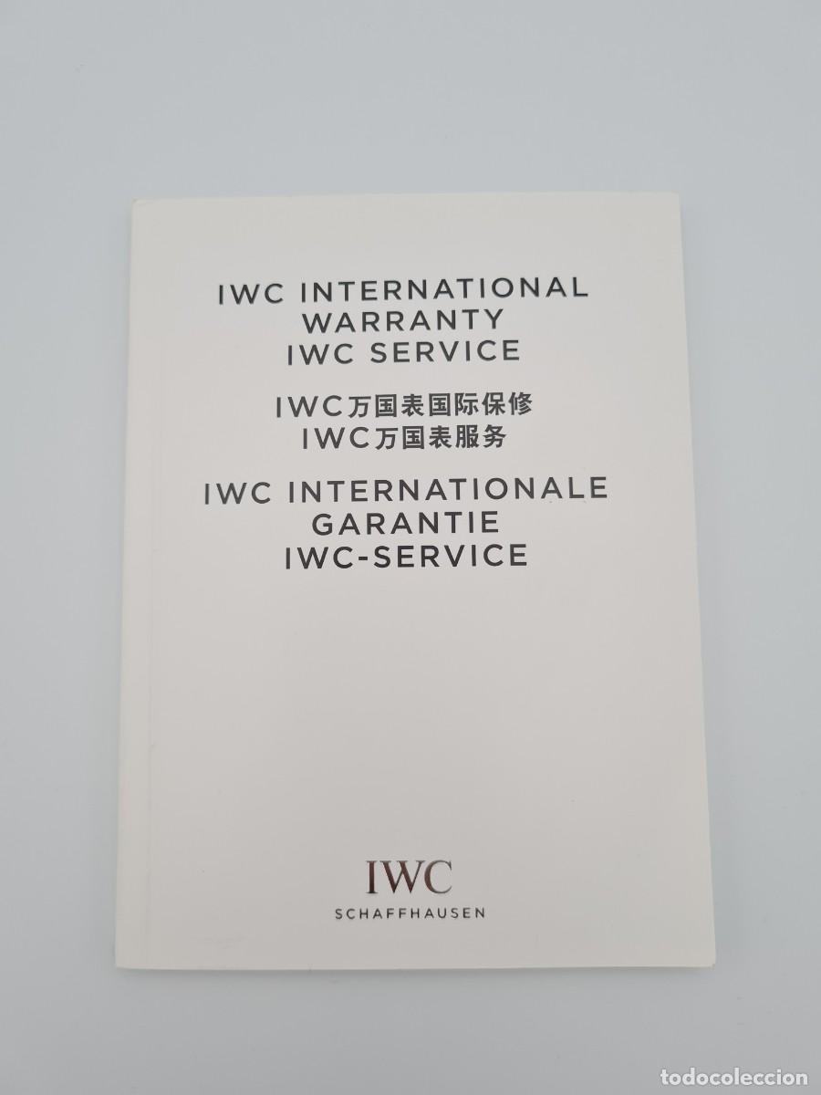 Recambios de relojes: Librito IWC Internacional Garant&iacute;a Servicio - Foto 1