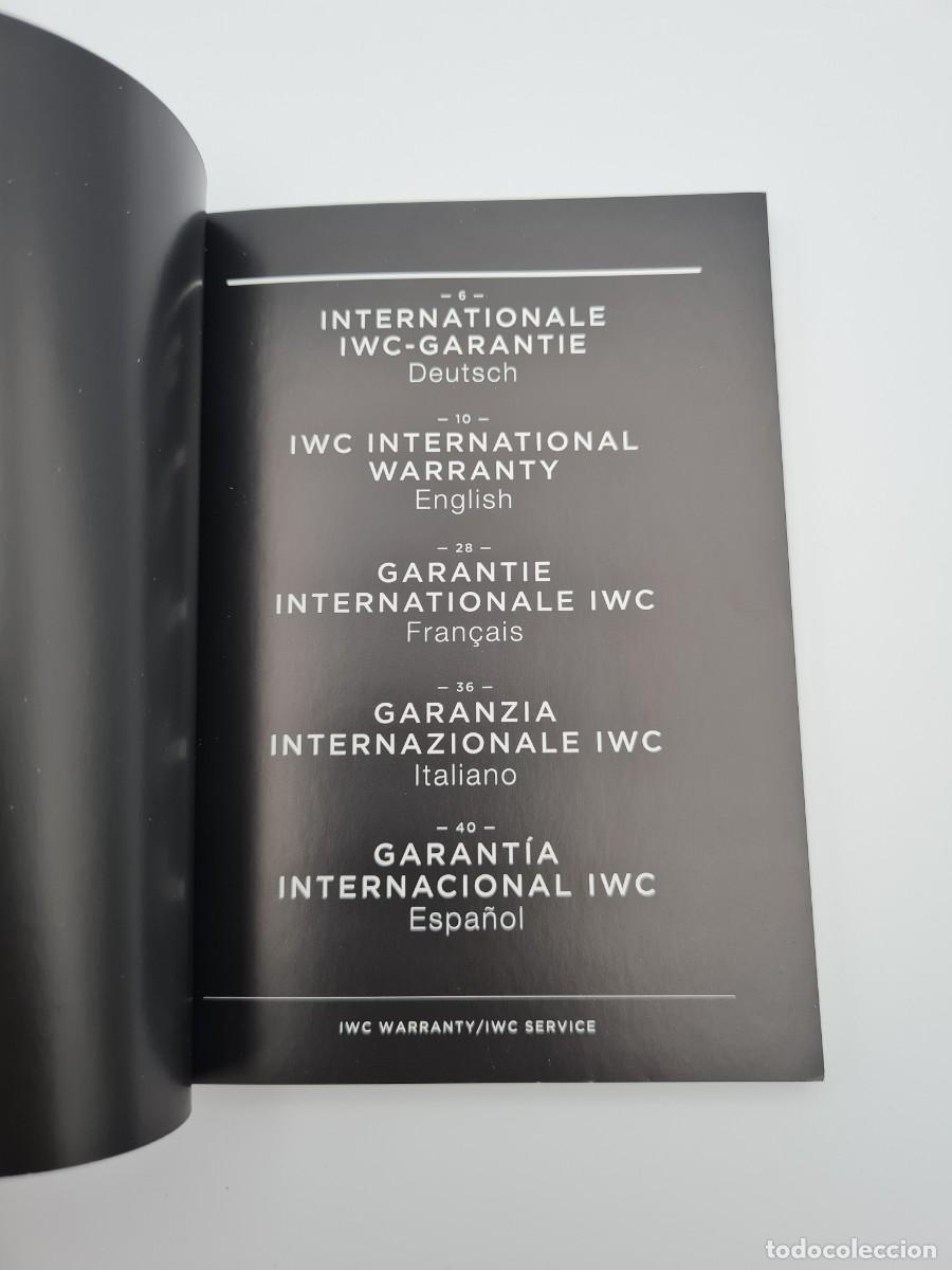 Recambios de relojes: Librito IWC Internacional Garant&iacute;a Servicio - Foto 3