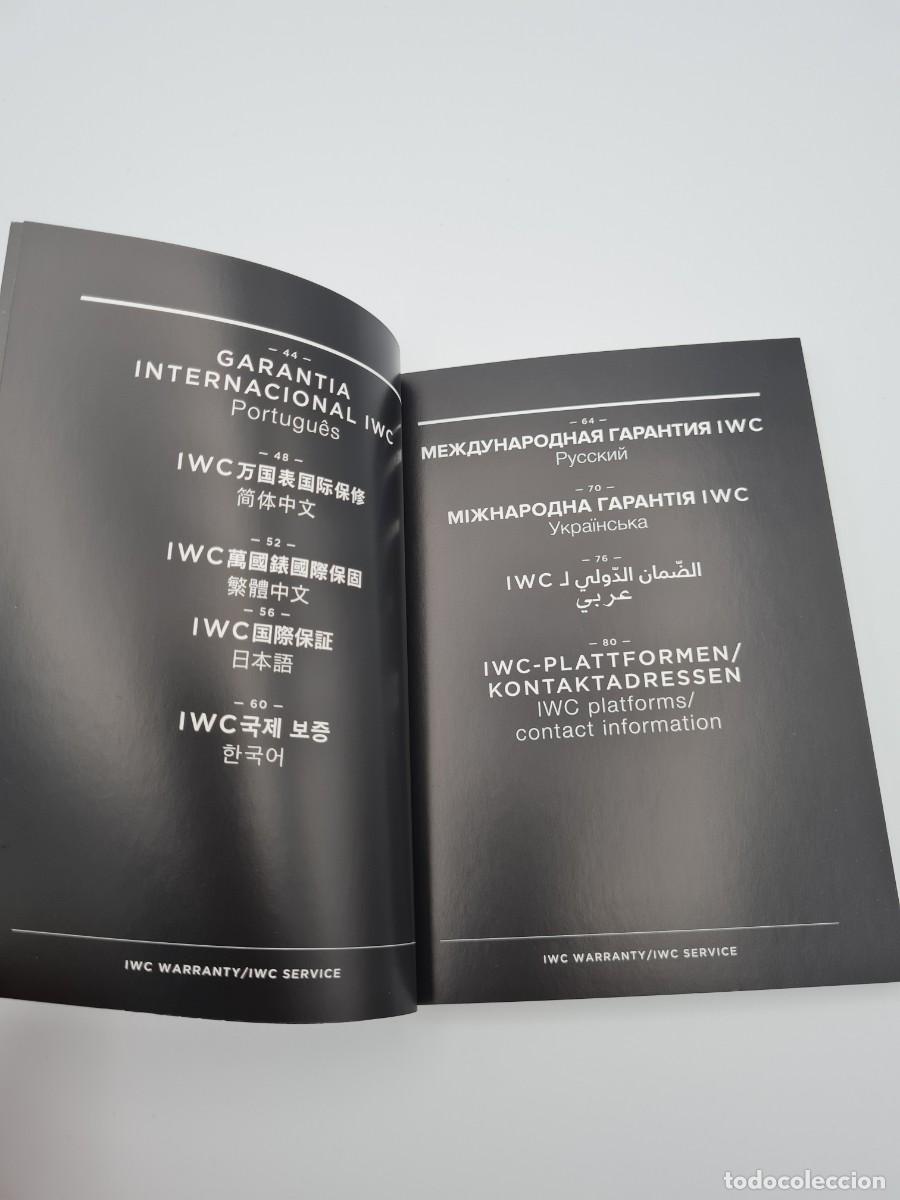 Recambios de relojes: Librito IWC Internacional Garant&iacute;a Servicio - Foto 4