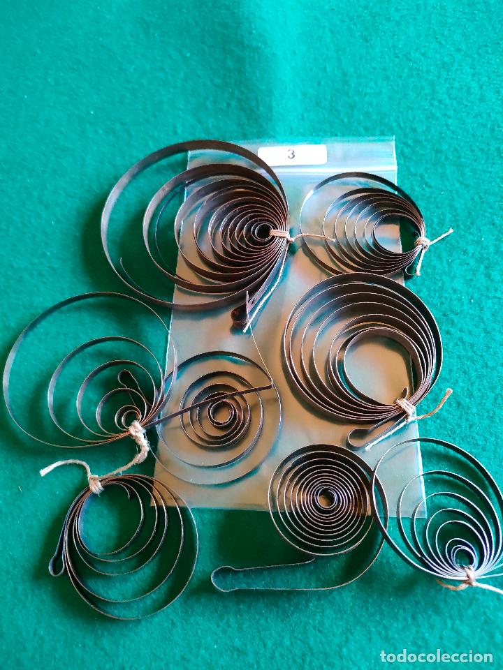 Pe&ccedil;as de reposi&ccedil;&atilde;o de rel&oacute;gios: LOTE DE MUELLES PARA CUERDAS DE RELOJES L-3