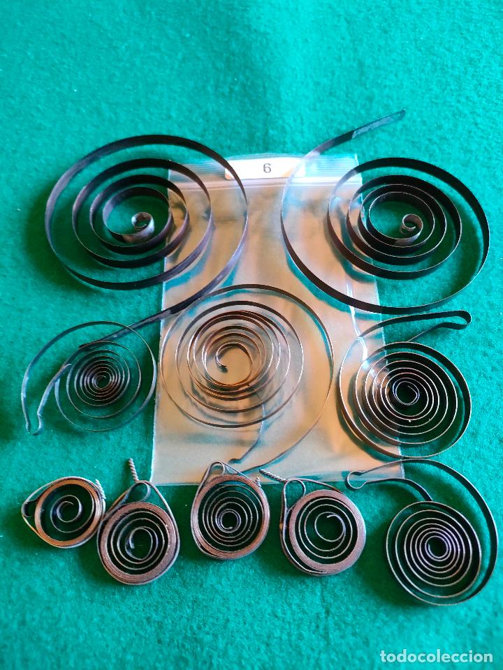 Pe&ccedil;as de reposi&ccedil;&atilde;o de rel&oacute;gios: LOTE DE MUELLES PARA CUERDAS DE RELOJES L-6