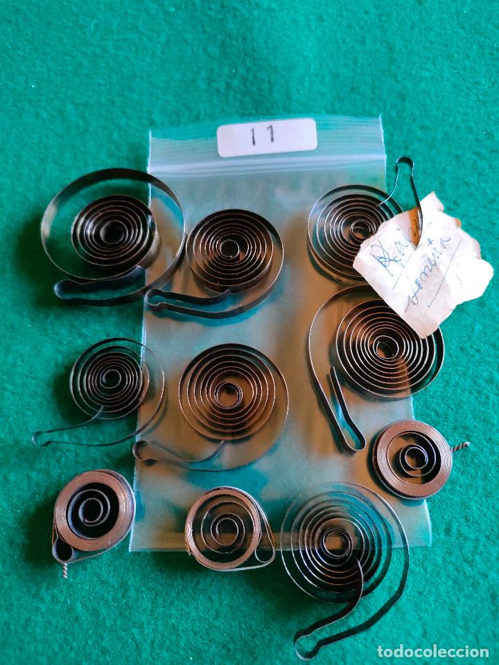Pe&ccedil;as de reposi&ccedil;&atilde;o de rel&oacute;gios: LOTE DE MUELLES PARA CUERDAS DE RELOJES L-11