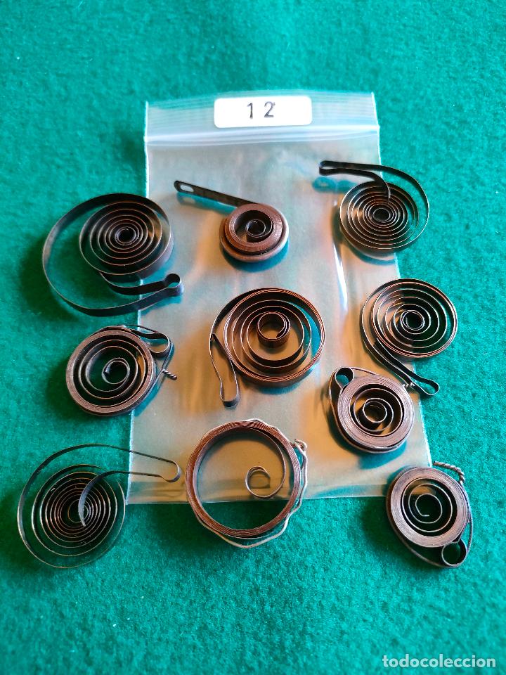 Pe&ccedil;as de reposi&ccedil;&atilde;o de rel&oacute;gios: LOTE DE MUELLES PARA CUERDAS DE RELOJES L-12