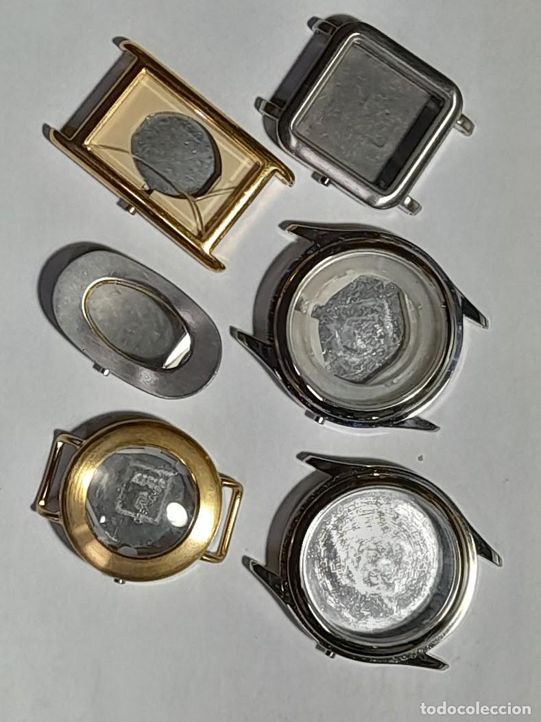 Pi&egrave;ces de rechange de montres et horloges: LOTE DE 6 CAJAS VARIADAS (cd-ma76)