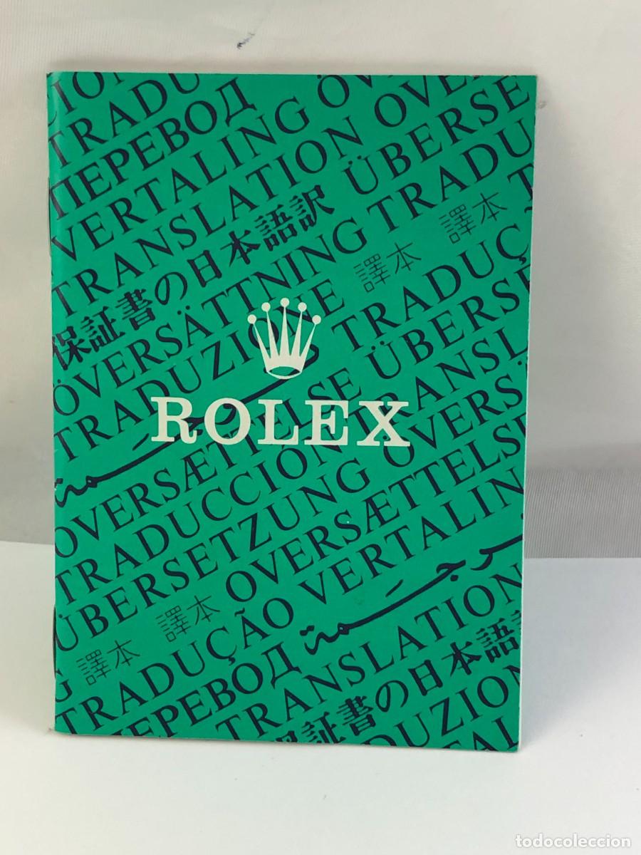 Recambios de relojes: ROLEX 565.00.6T Manual De Traducci&oacute;n &rdquo;&rdquo;