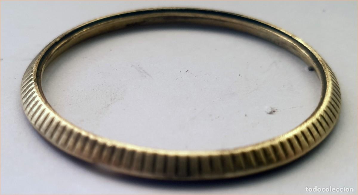 Pi&egrave;ces de rechange de montres et horloges: BISEL DE RELOJ (WATCH BEZEL) - 36,80 mm exterior - 33,69 mm interior - DORADO - X
