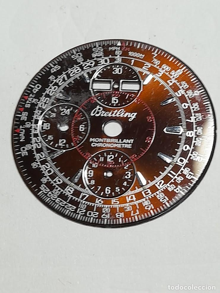 Recambios de relojes: Esfera crono cb. (faltan patas esfera)- 2 fotos y medidas -(cd-7018)