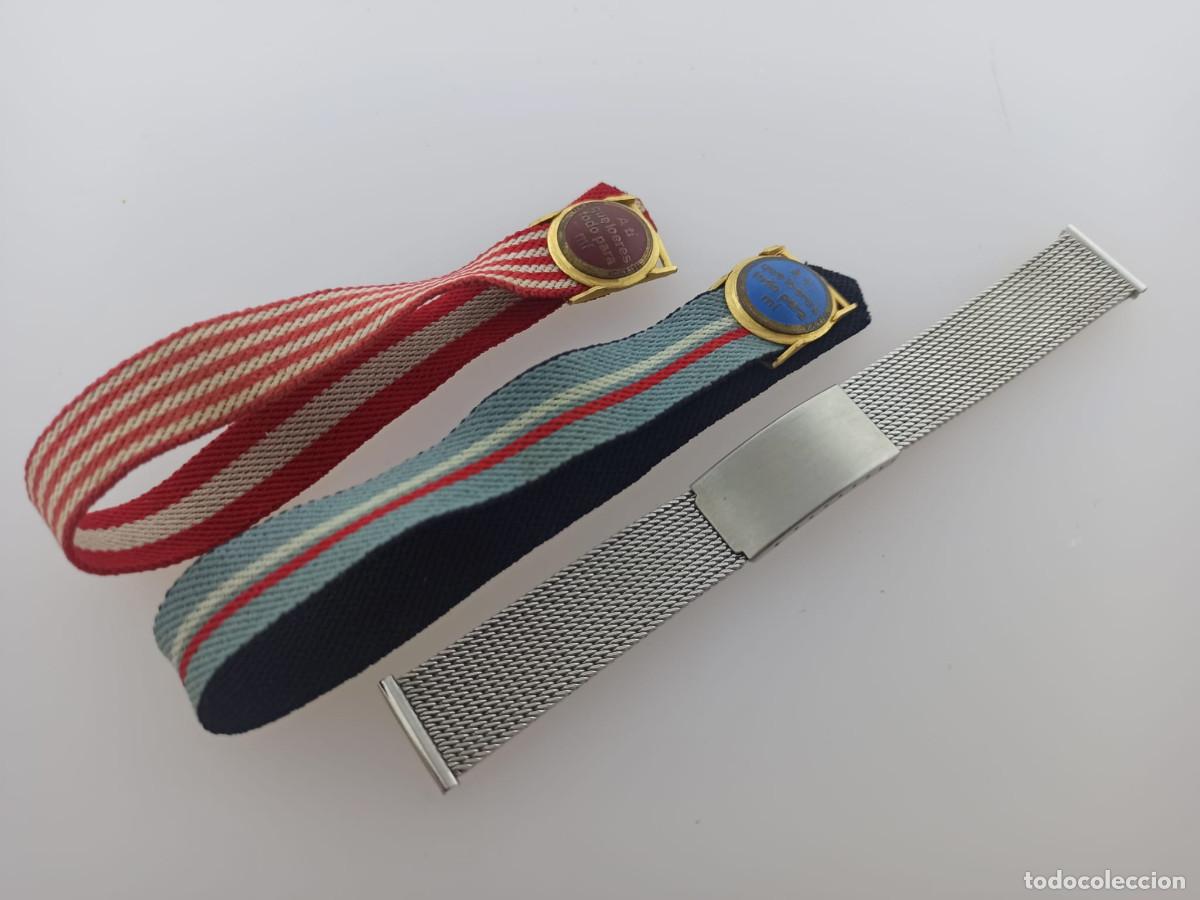 Recambios de relojes: Lote de correas para reloj vintage