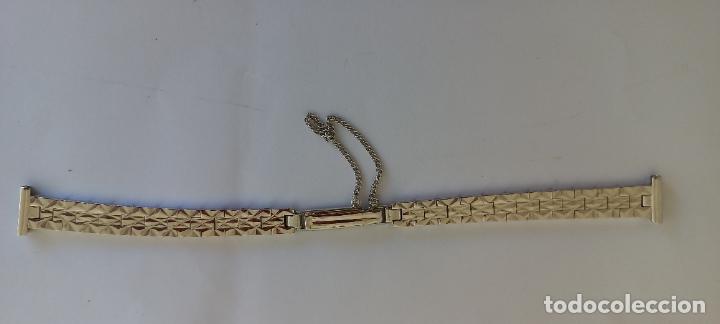 Recambios de relojes: PULSERA O CORREA DE RELOJ. MARCA Z.R.C. RODIADO. Con cadena de seguridad. ZRC