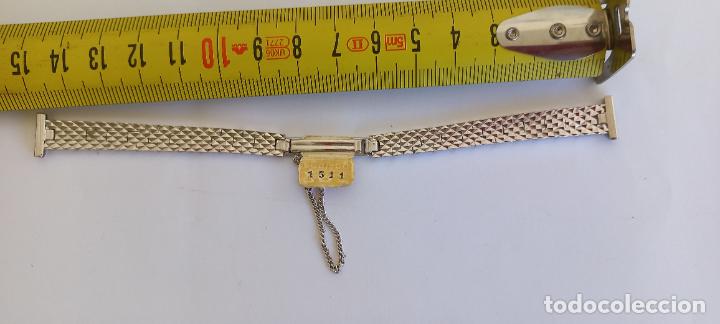 Recambios de relojes: PULSERA O CORREA DE RELOJ. MARCA Z.R.C. RODIADO. ZRC. CON CADENA DE SEGURIDAD