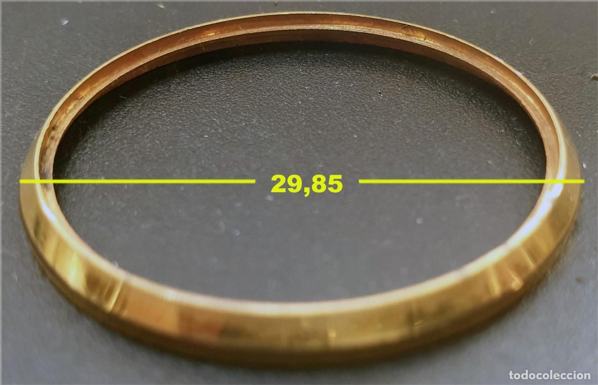 Spare Parts for Watches: BISEL DE RELOJ (WATCH BEZEL) - Exterior 29,85 mm - Interior 28,53 mm - Dorado - X