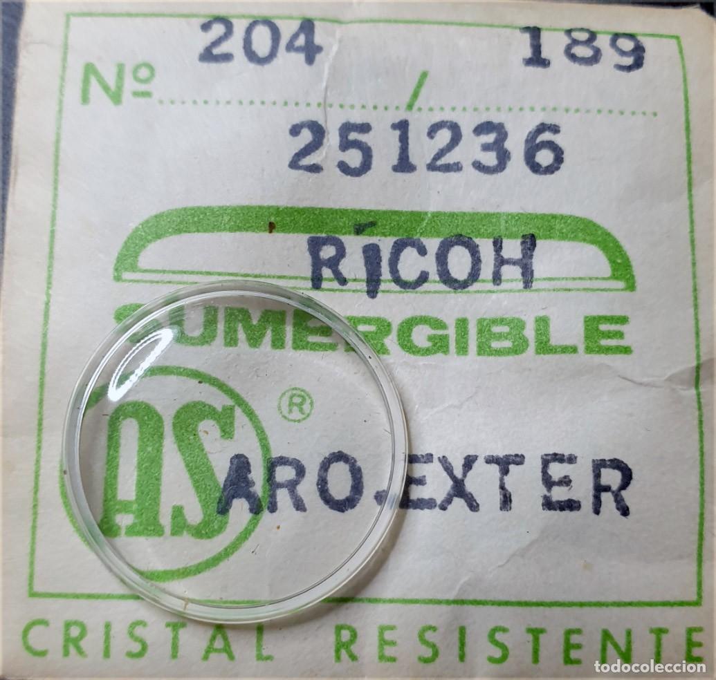 Pe&ccedil;as de reposi&ccedil;&atilde;o de rel&oacute;gios: WATCH GLASSES - VIDRIO DE RELOJ RICOH - DI&Aacute;METRO 204 - X