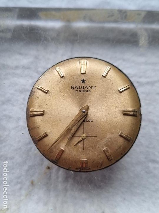Pi&egrave;ces de rechange de montres et horloges: RADIANT CALIBRE PESEUX + ESFERA 31MM + AGUJAS + BATA F1