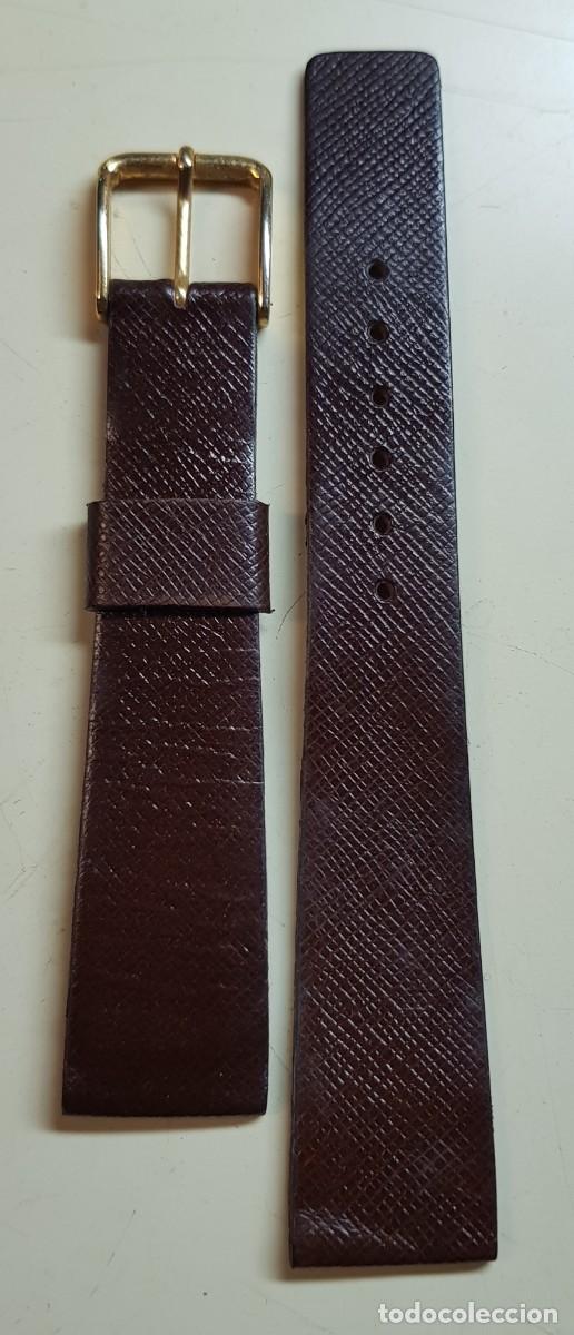 Spare Parts for Watches: Correa o pulsera antigua para reloj de 18 mm. Marr&oacute;n (NUEVA)