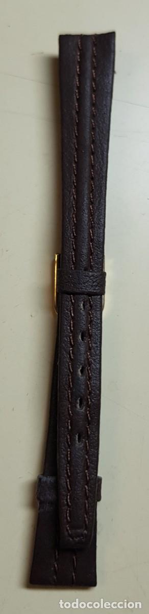 Spare Parts for Watches: Correa o pulsera antigua para reloj de 12 mm. Marr&oacute;n (NUEVA)