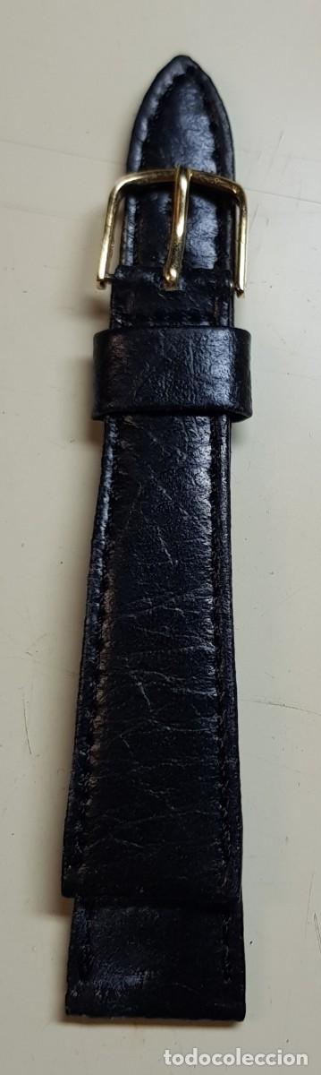 Ersatzteile f&uuml;r Uhren: Correa o pulsera antigua para reloj de 20 mm. Negra (NUEVA)