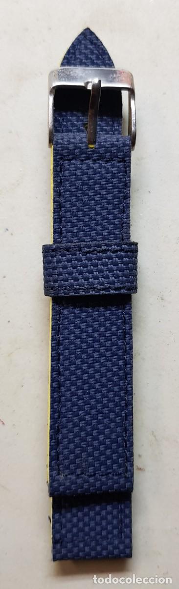 Ersatzteile f&uuml;r Uhren: Pulsera o correa para reloj Acuaticas de 18 mm. Azul (NUEVA)