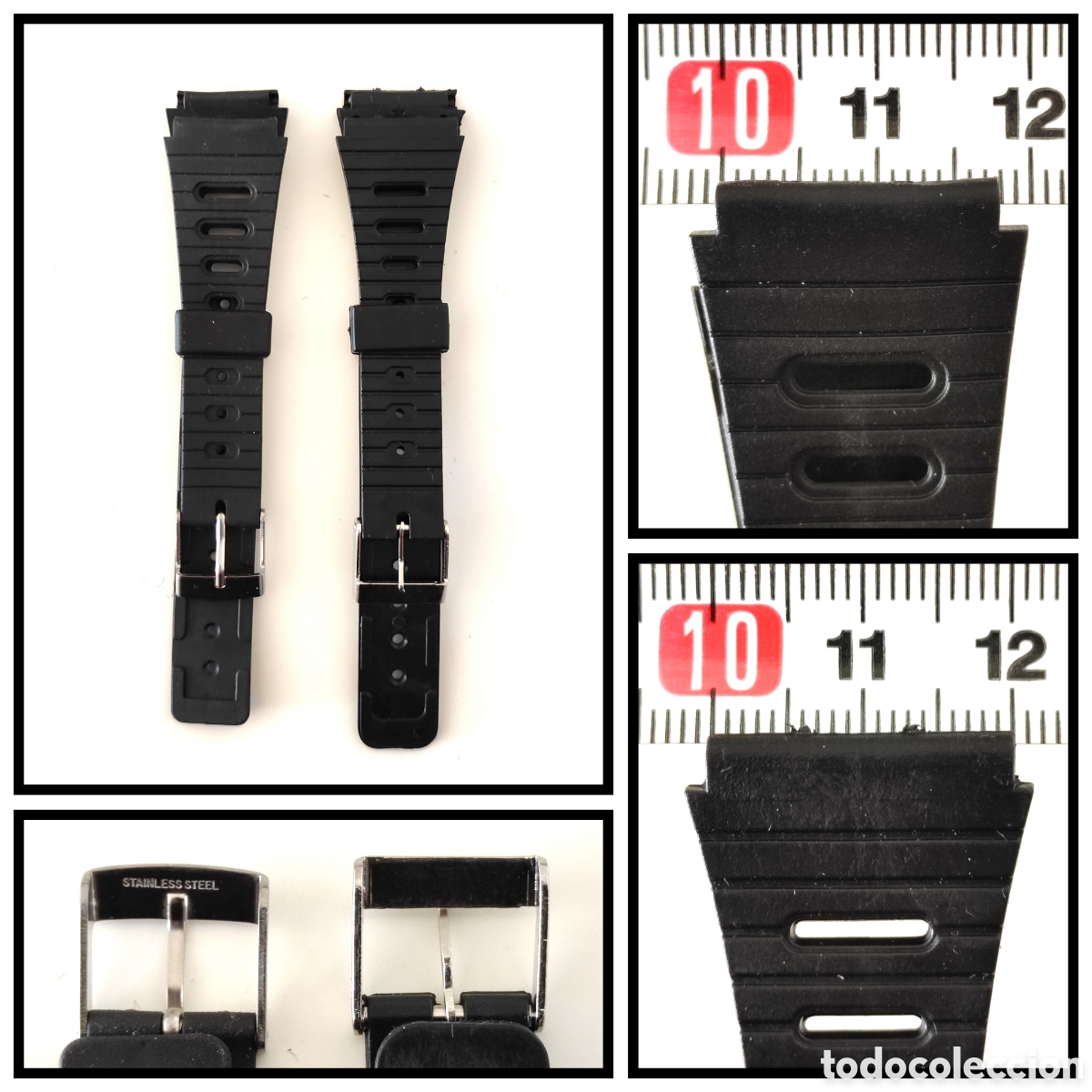 Spare Parts for Watches: Pack 4 pares de correas de reloj. M&aacute;s precios en la descripci&oacute;n
