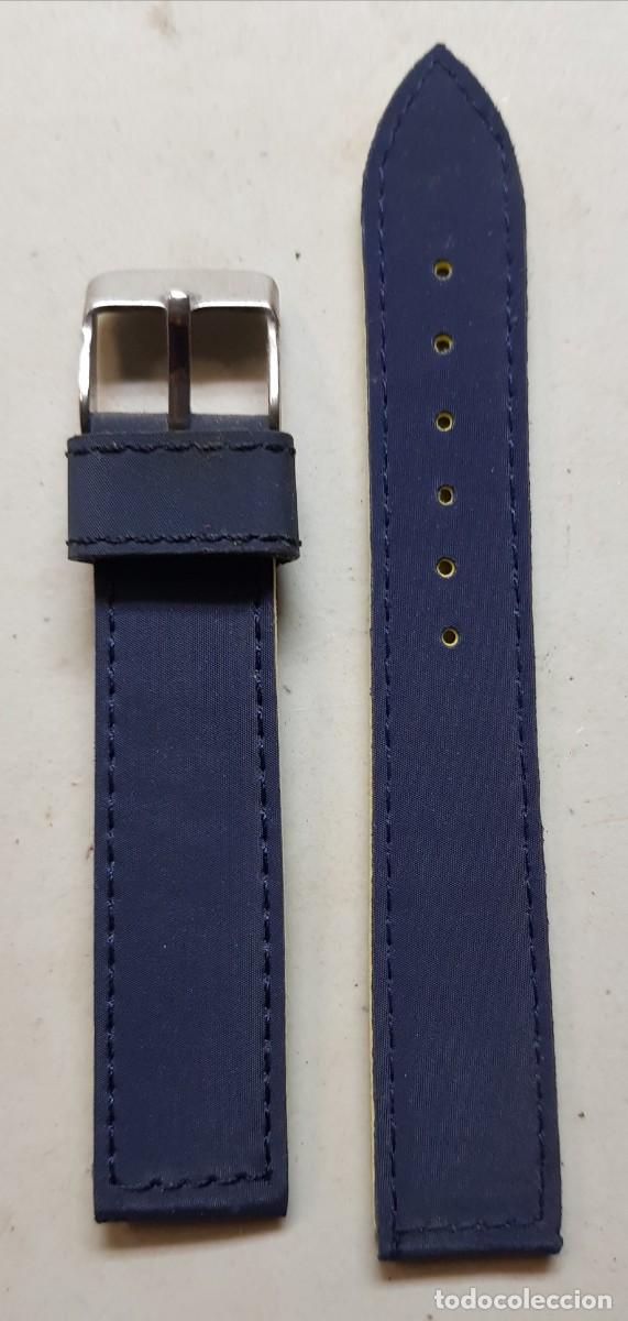 Pi&egrave;ces de rechange de montres et horloges: Pulsera o correa para reloj Acuaticas de 18 mm. Azul (NUEVA)