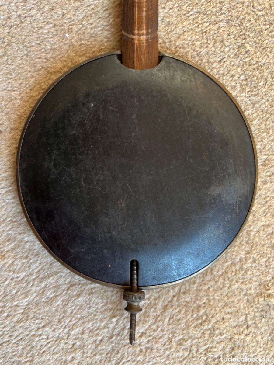 Recambios de relojes: Antiguo pendulo de reloj en madera y lat&oacute;n - Foto 4