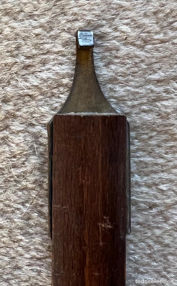 Recambios de relojes: Antiguo pendulo de reloj en madera y lat&oacute;n - Foto 6