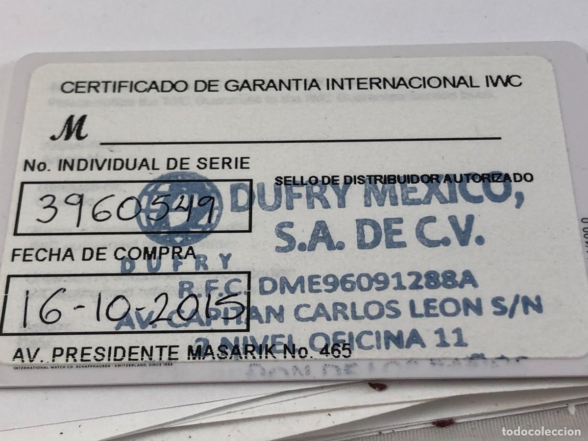 Recambios de relojes: IWC Documentaci&oacute;n Reloj &rdquo;&rdquo; - Foto 4