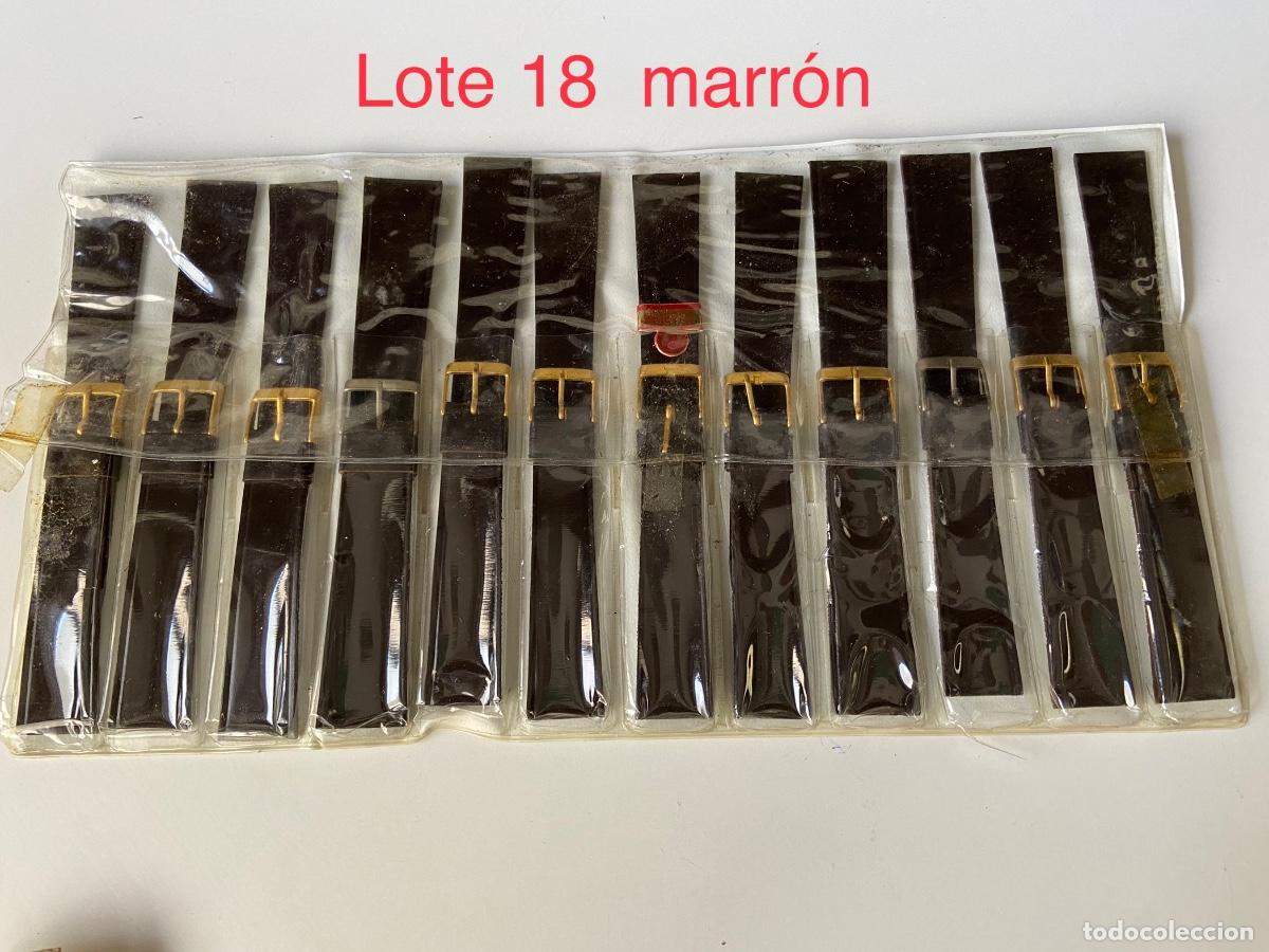 Pe&ccedil;as de reposi&ccedil;&atilde;o de rel&oacute;gios: C-187. Blister de 12 correas de piel genuina para reloj pulsera. Majestic&hellip;