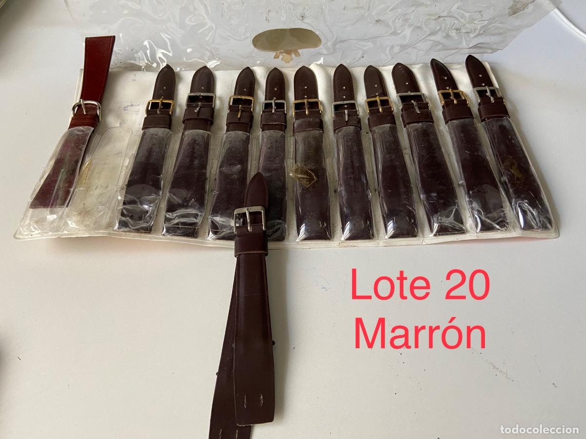 Pe&ccedil;as de reposi&ccedil;&atilde;o de rel&oacute;gios: C-187. Blister de 12 correas de piel genuina para reloj pulsera. Majestic&hellip;