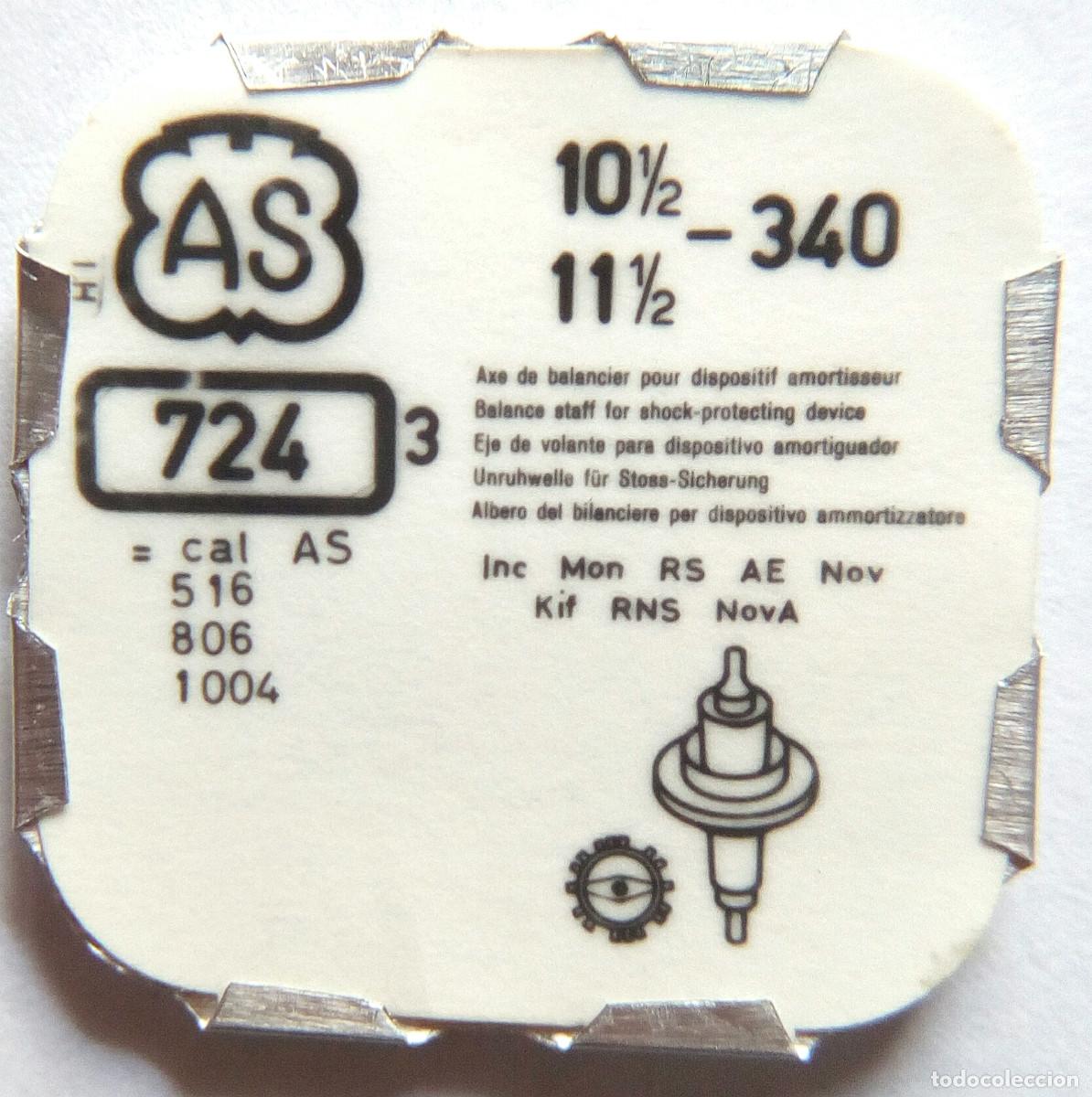 Spare Parts for Watches: ⏰ REPUESTO ORIGINAL AS 340, 516, 806, 1004 ___ 3 EJES DE VOLANTE.