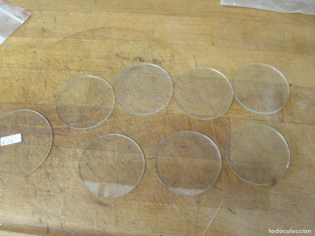 Spare Parts for Watches: 8 CRISTALES PLANOS PARA RELOJES SOBREMESA-LOTE 578