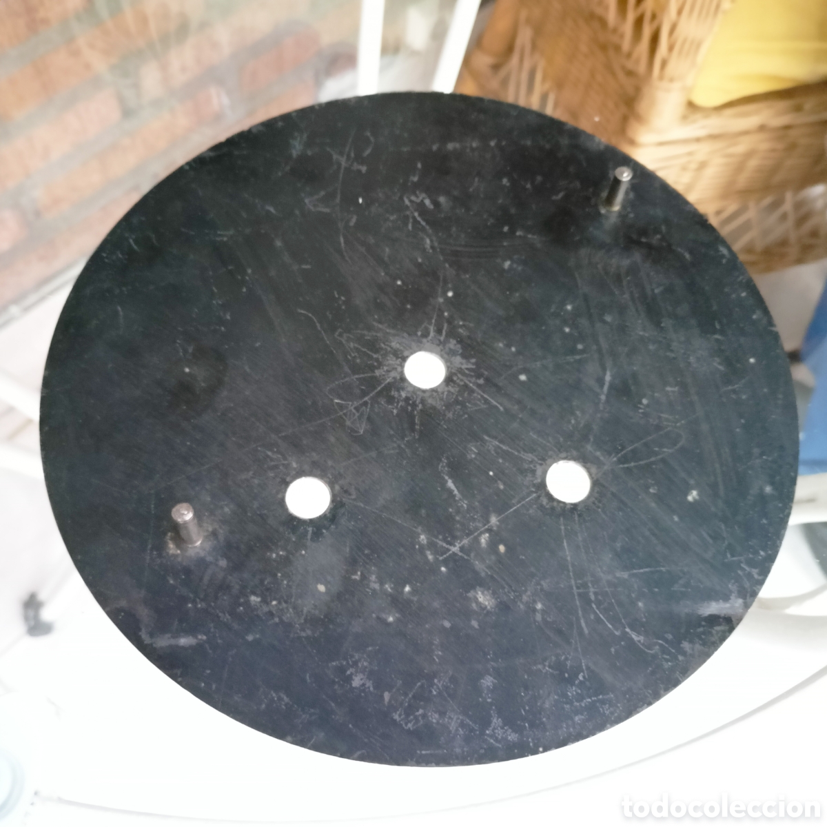 Recambios de relojes: ANTIGUA CHAPA, PARA ESFERA MAQUINARIA OJO DE BUEY