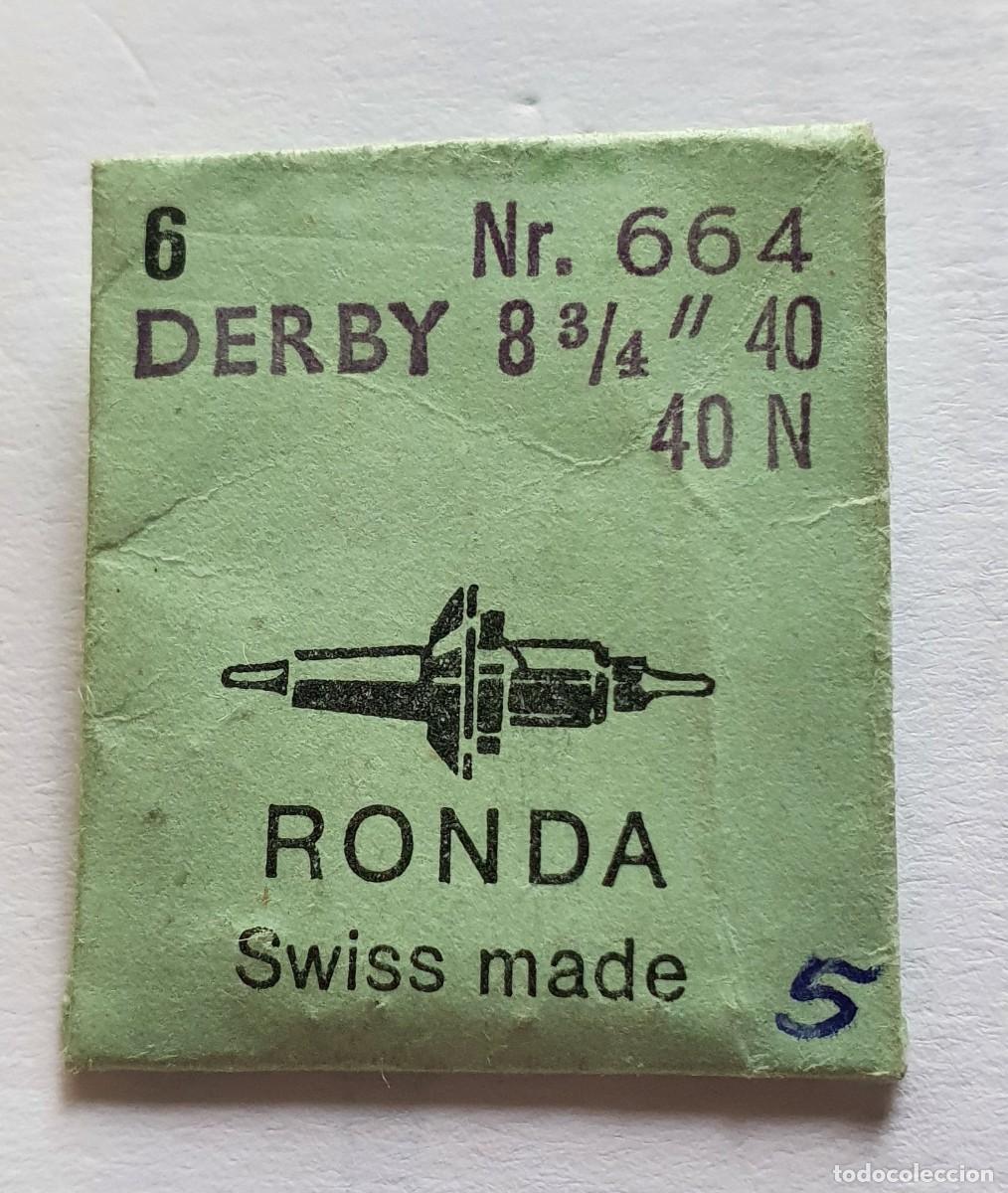 Recambios de relojes: ejes de volante DERBY 40