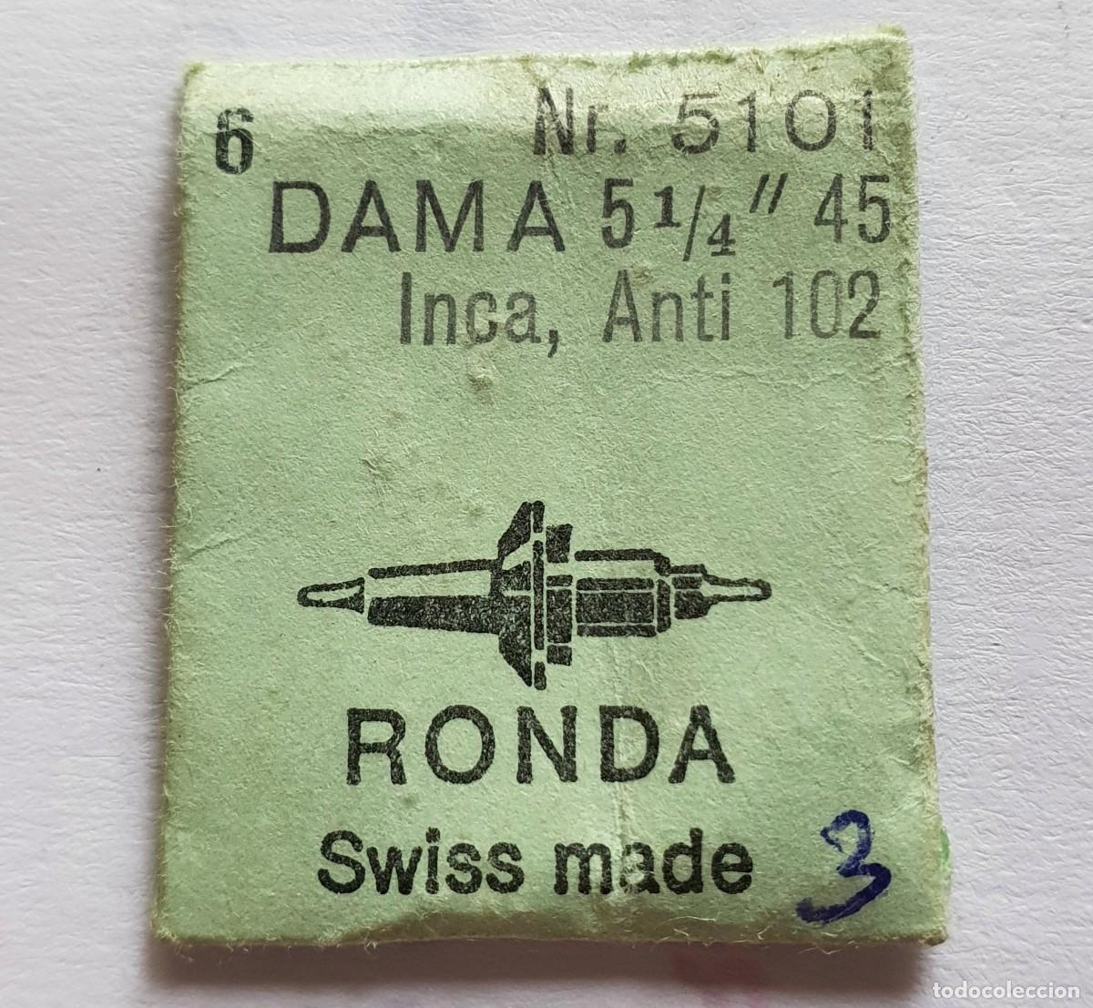 Recambios de relojes: ejes de volante DAMA 45 INCA