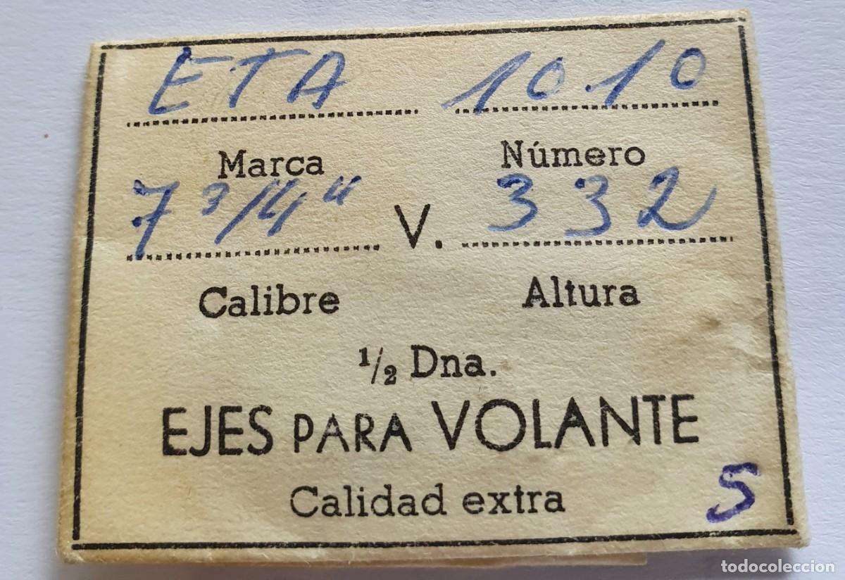 Recambios de relojes: ejes de volante ETA 1010
