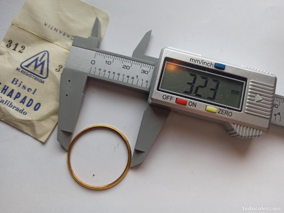 Recambios de relojes: Bisel chapado reloj antiguo - Foto 2