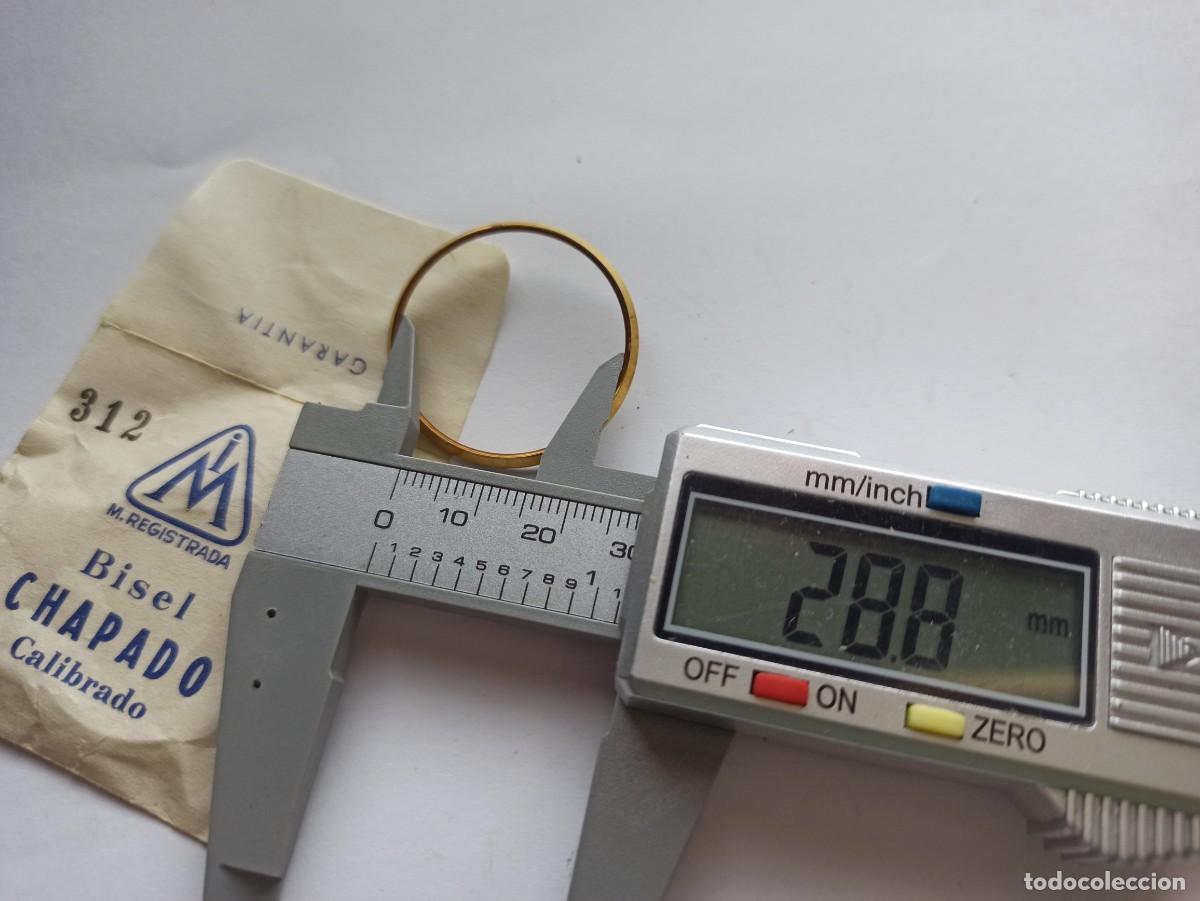 Recambios de relojes: Bisel chapado reloj antiguo - Foto 3