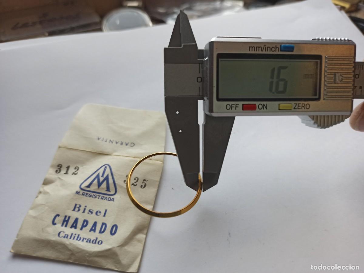 Recambios de relojes: Bisel chapado reloj antiguo - Foto 4