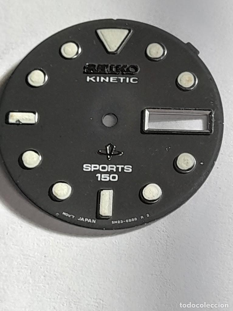 Pi&egrave;ces de rechange de montres et horloges: Seiko Kinetic -5M23A - ESFERA ORIGEN Y SUS MEDIDAS