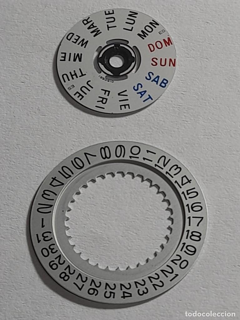 Pe&ccedil;as de reposi&ccedil;&atilde;o de rel&oacute;gios: Seiko Kinetic - 5M23A - disco calendario y dietario - (cd-6431)