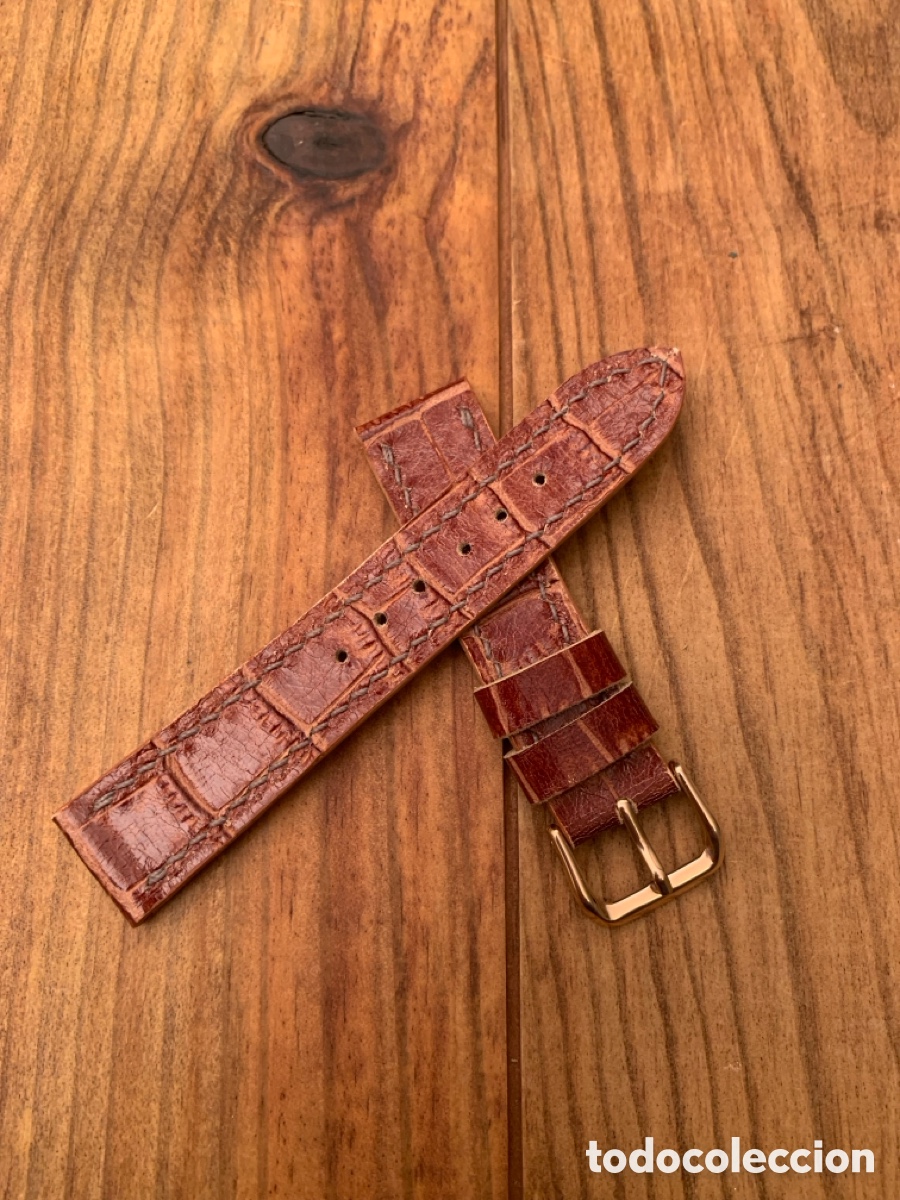 Recambios de relojes: CORREA DE PIEL HECHA A MANO 20MM - Foto 2