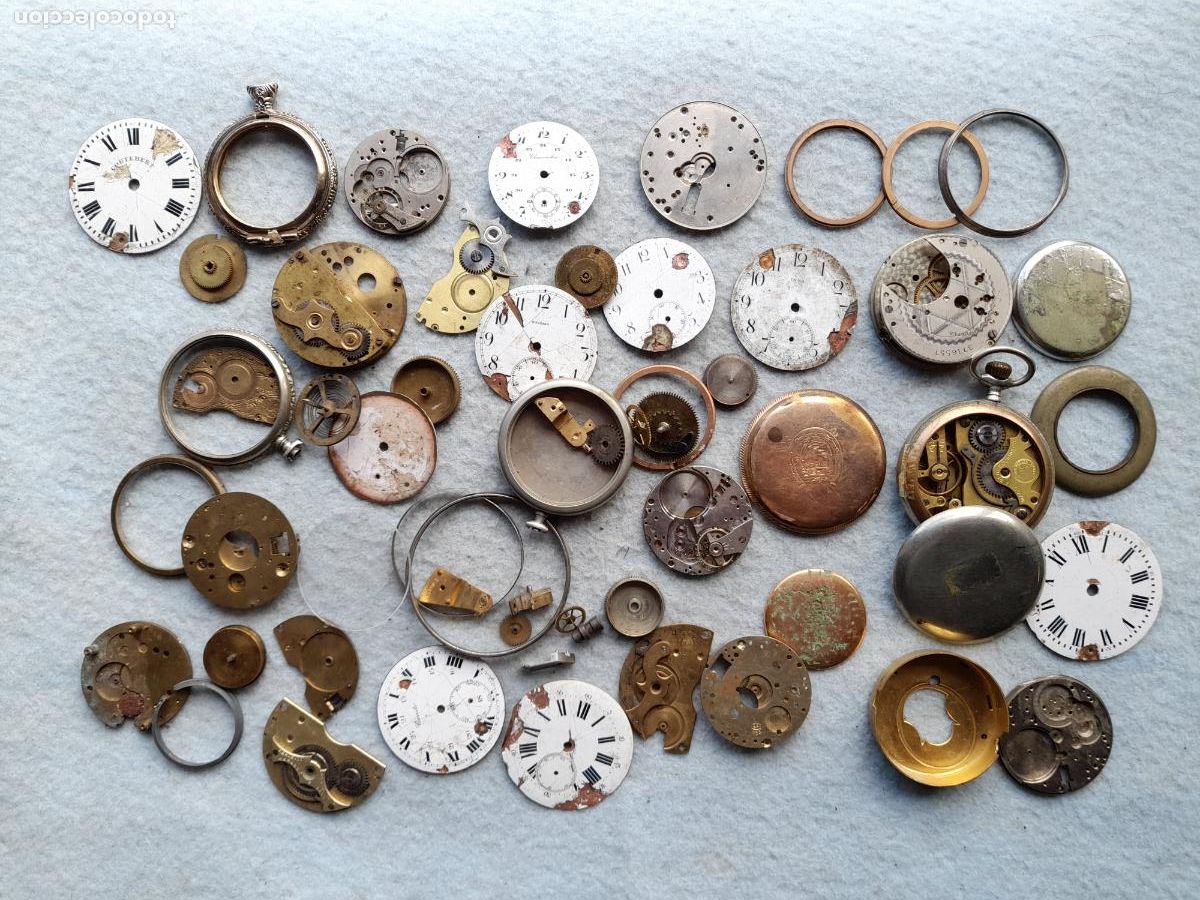 Ricambi di orologi: Lote de Recambios y Piezas para Relojes de Bolsillo Antiguos