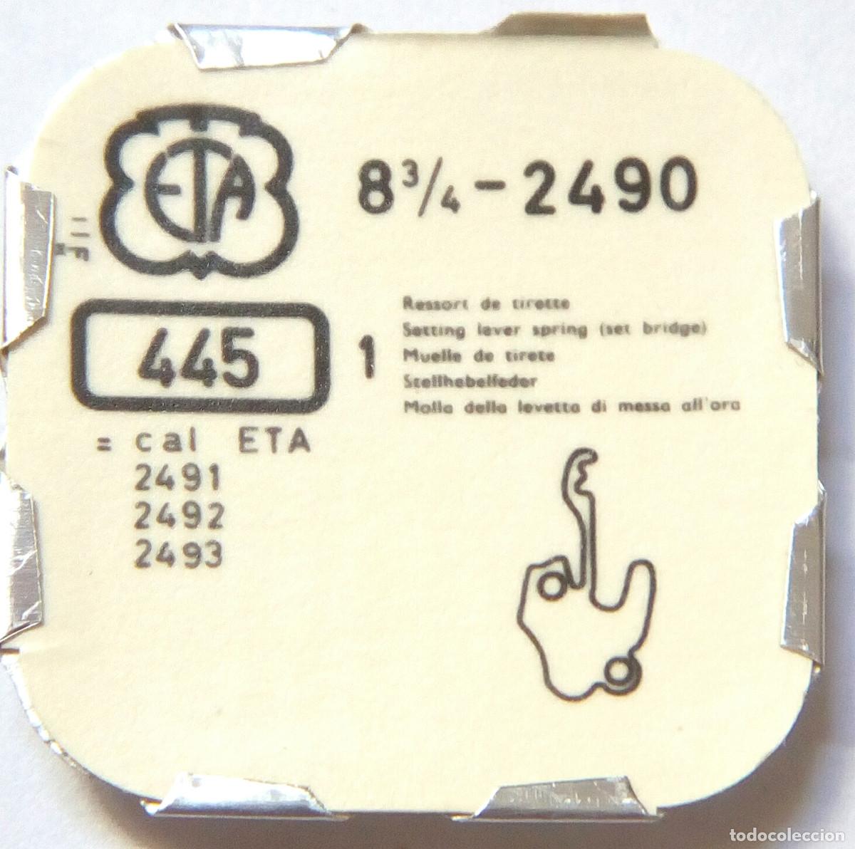 Ricambi di orologi: ⏰ REPUESTO ORIGINAL ETA 2490, 2491, 2492,2493