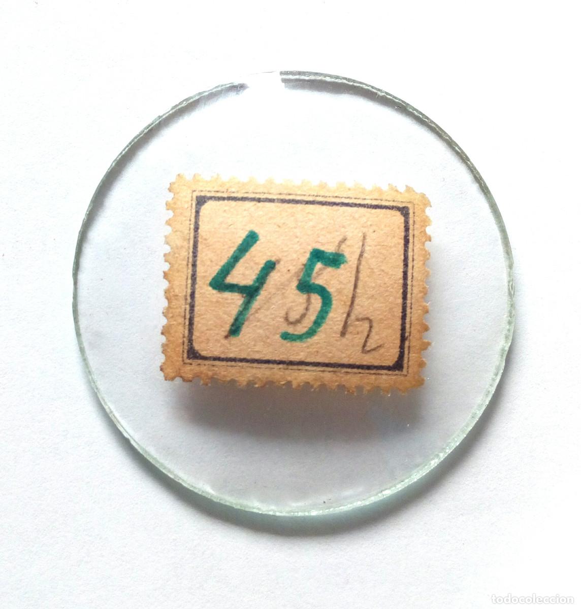 Pi&egrave;ces de rechange de montres et horloges: ⏰ CRISTAL BOMBE DE 4,5 cm PARA RELOJ, RADIO O APARATO.