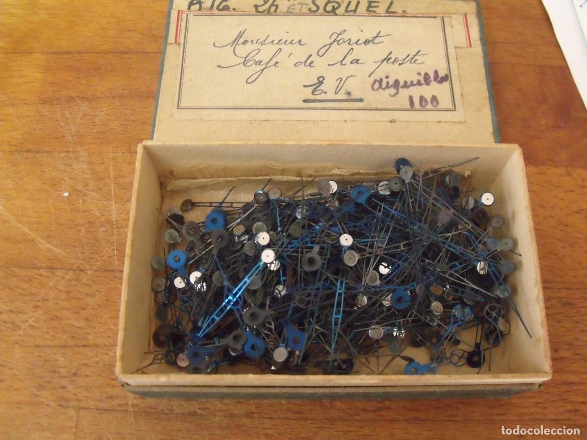 Recambios de relojes: lote de agujas azules para despertadores y sobremesa- lote 583