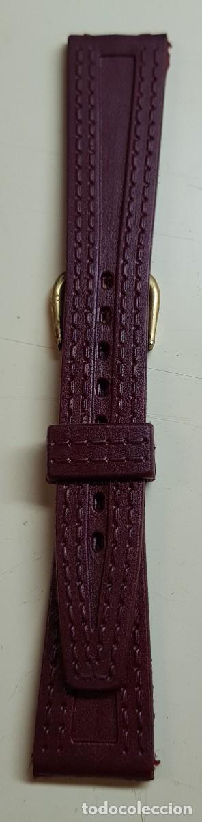 Spare Parts for Watches: Correa o pulsera para reloj de Goma Marr&oacute;n de 18 mm. (NUEVA)